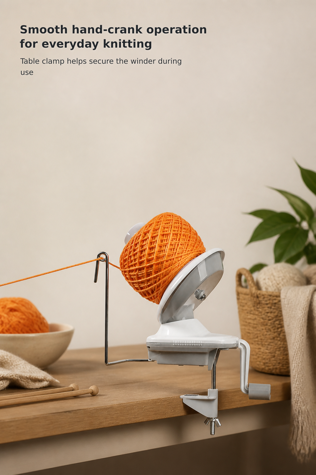 3.5 oz Manual Yarn Ball Winder – Gray