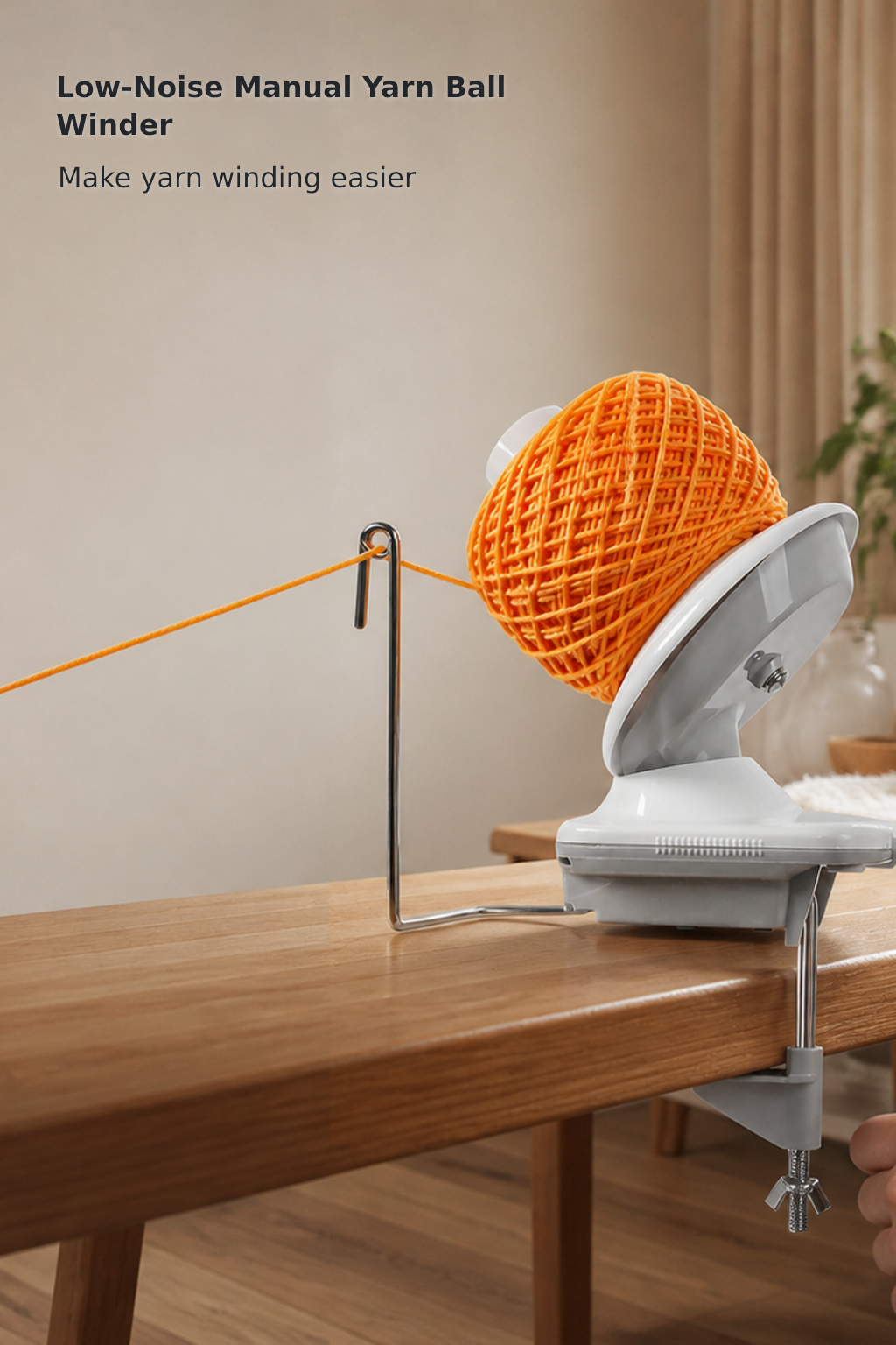 3.5 oz Manual Yarn Ball Winder – Gray